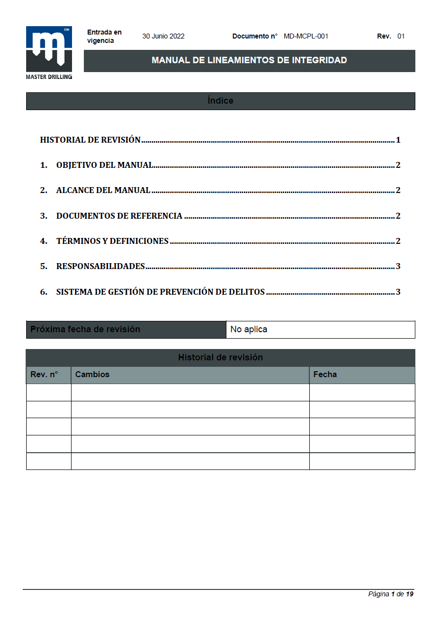 MD-MCPL-001 Manual de Lineamientos de integridad Ed1